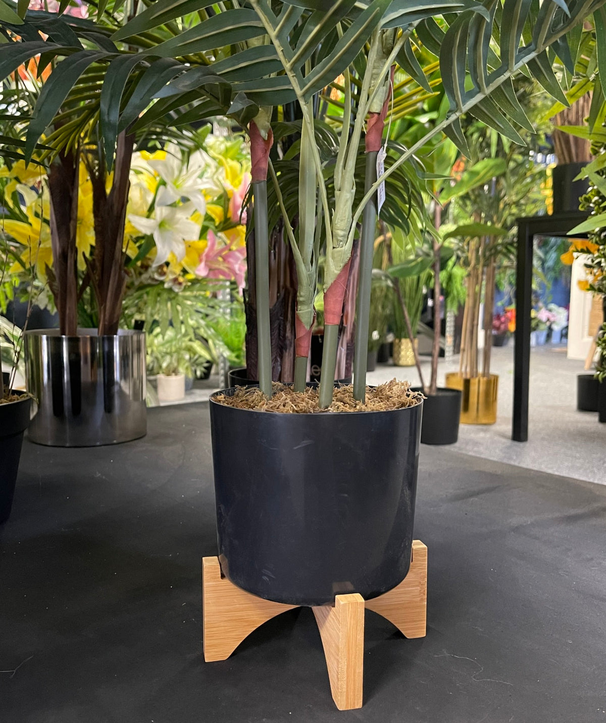 Bamboo Plant Pot Stand – image 6