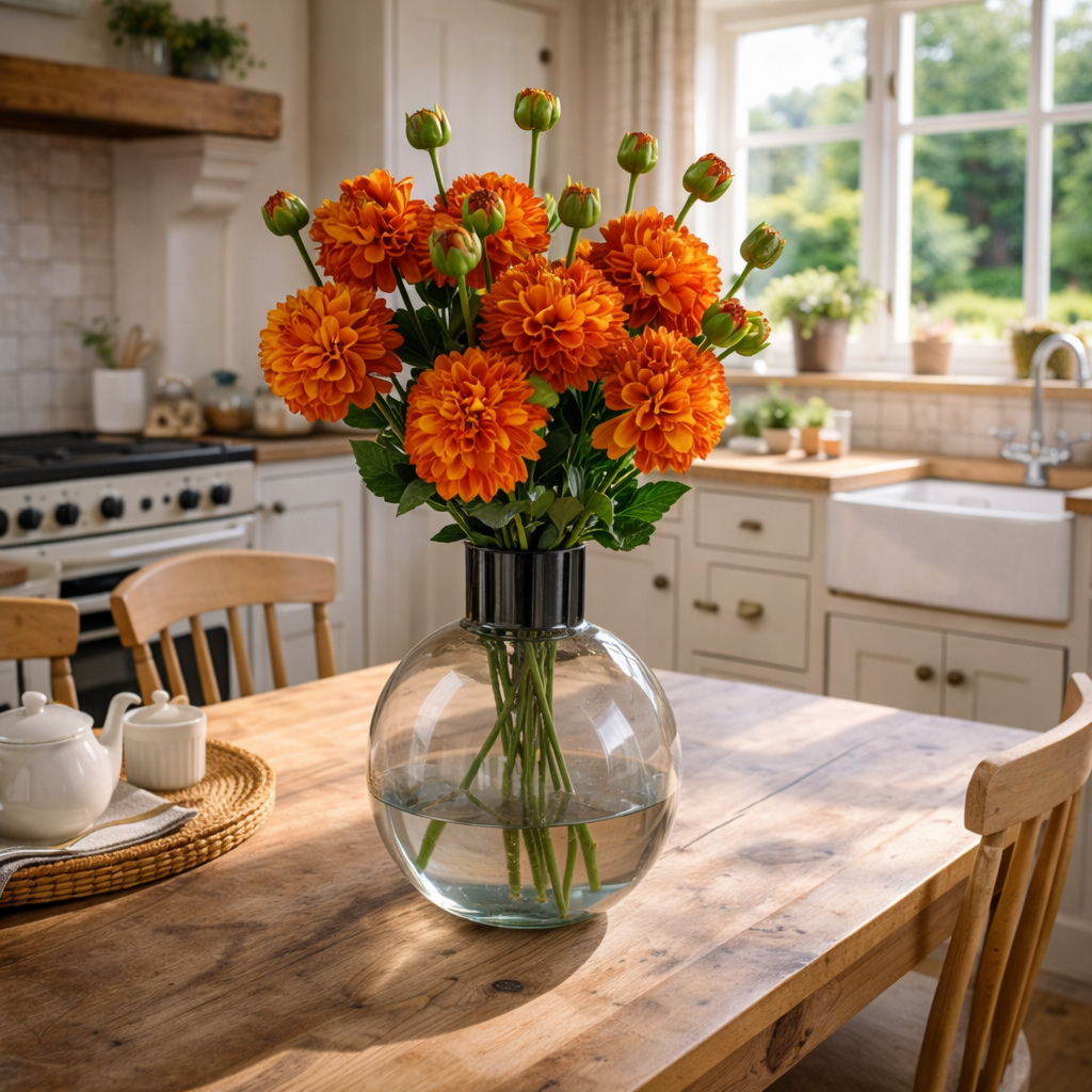 40cm Grey Smoke Bottle Glass Vase – image 2