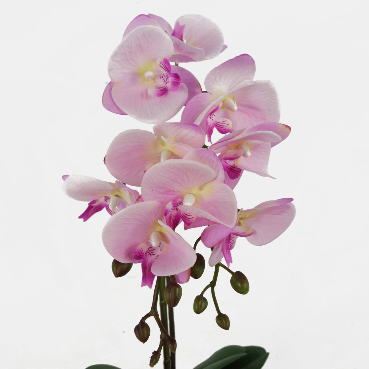 50cm Phalaenopsis Orchid Artificial - Light Pink Silver – image 2