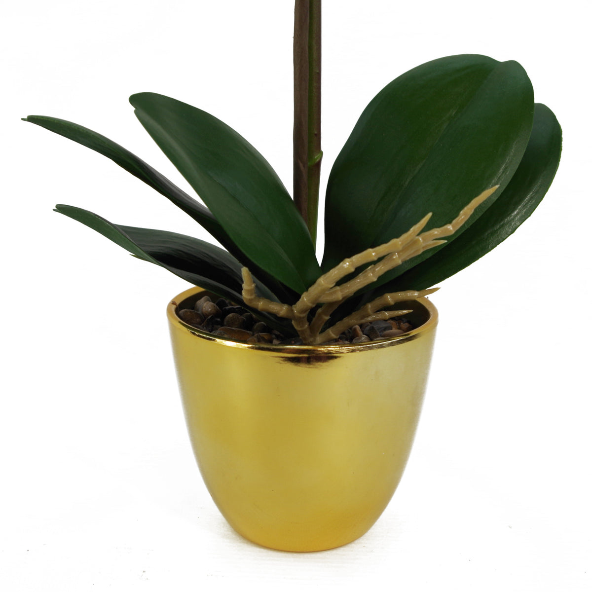 46cm Artificial Orchid Dark Pink / Silver – image 3