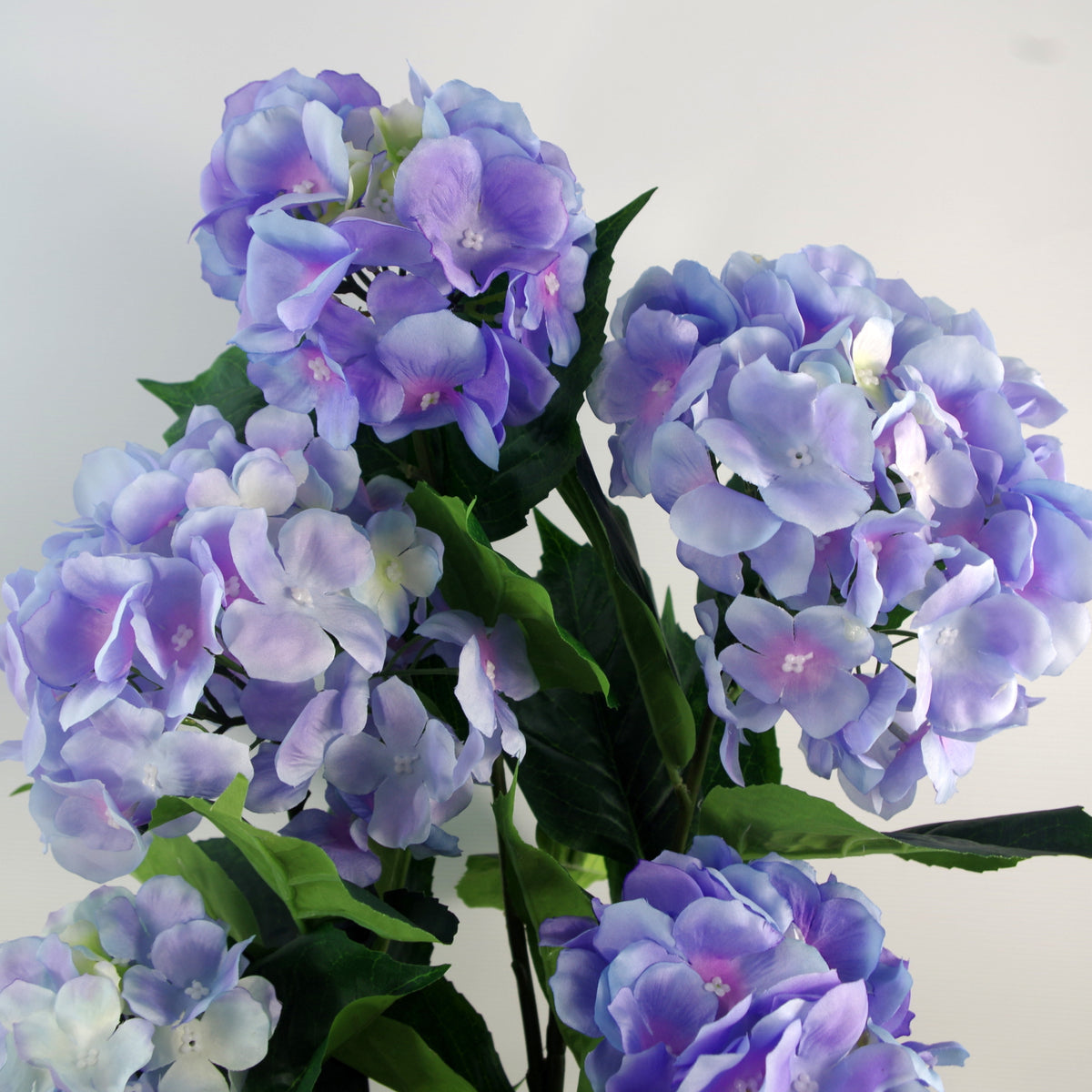 90cm Artificial Hydrangea Plant Blue with 200 Flowers – image 2