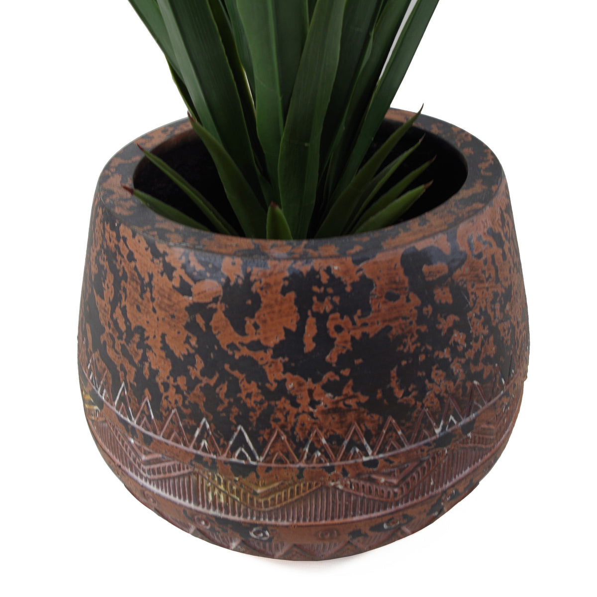 24cm x 30cm Large Zaturn Planter Brown / Black – image 5