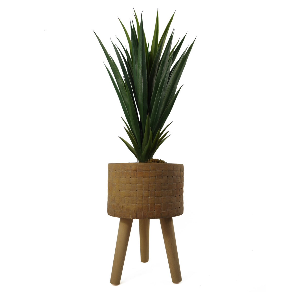 36cm x 25cm Woven Effect Composite Large Planter – image 2