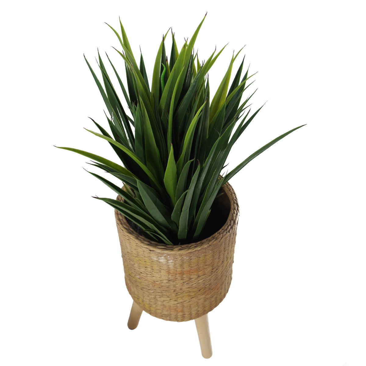 54cm x 30cm Rattan Effect Composite Large Planter – image 5