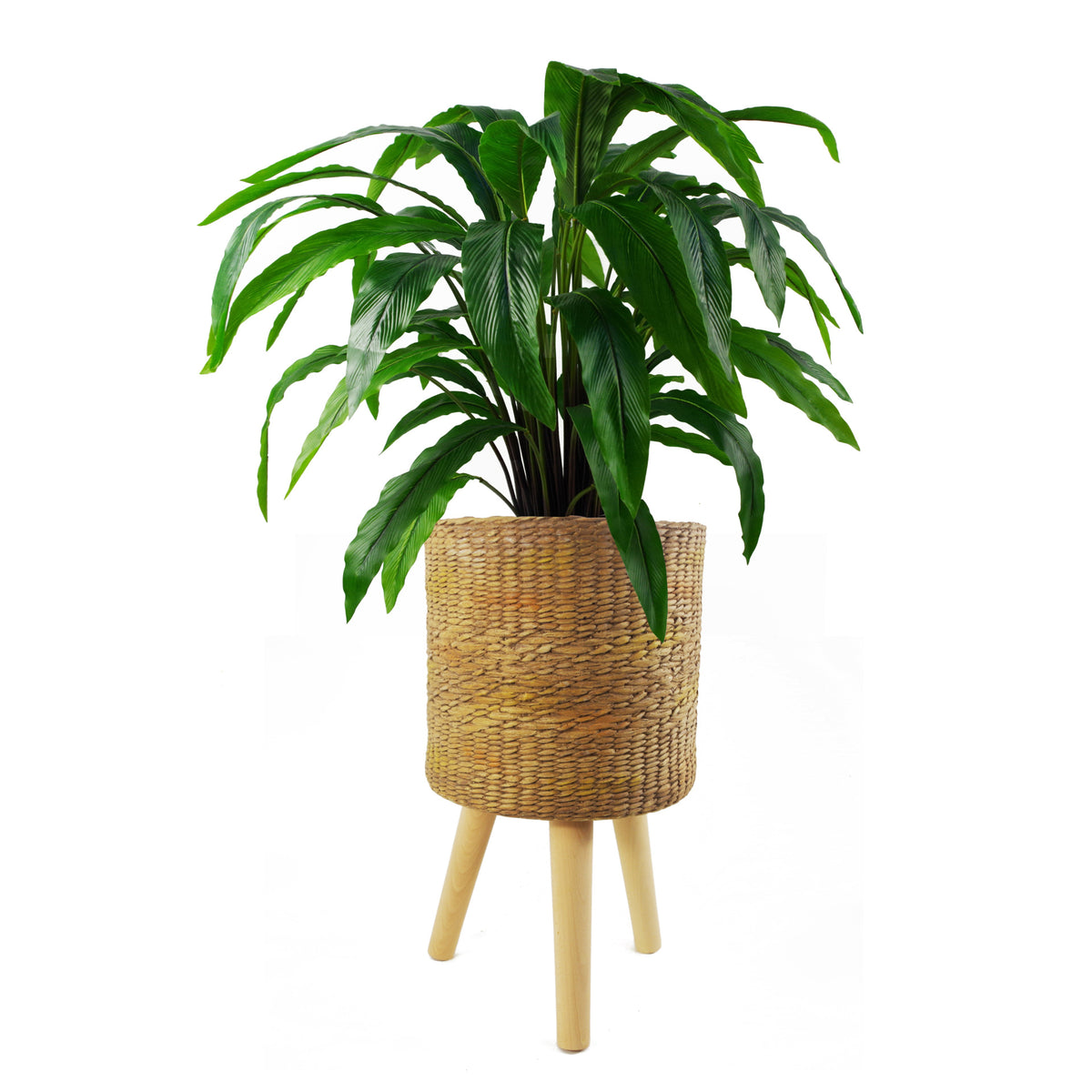 54cm x 30cm Rattan Effect Composite Large Planter – image 4