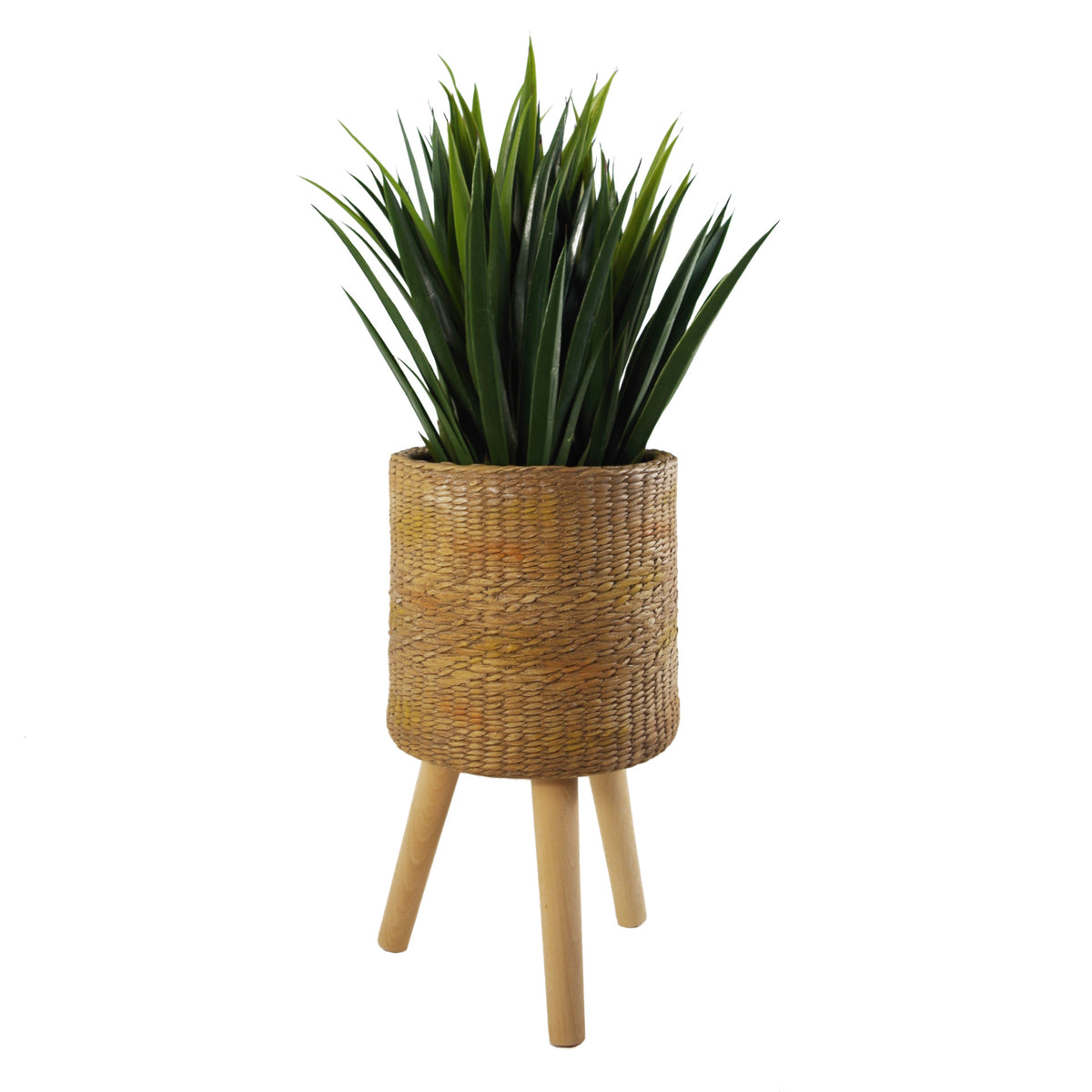 54cm x 30cm Rattan Effect Composite Large Planter – image 3
