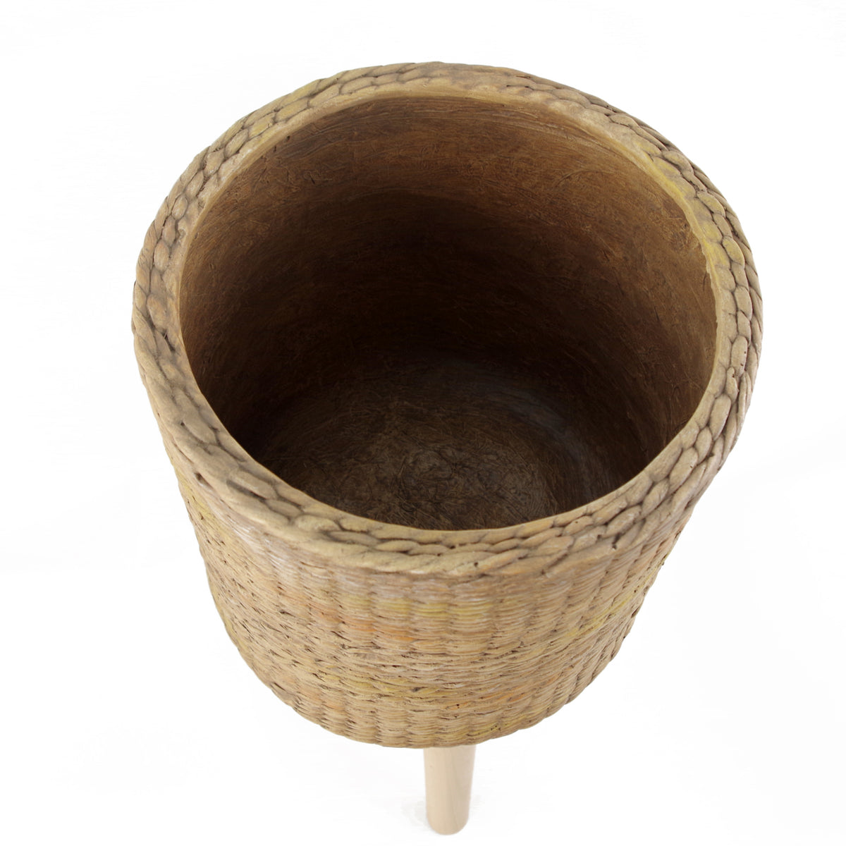 54cm x 30cm Rattan Effect Composite Large Planter – image 7