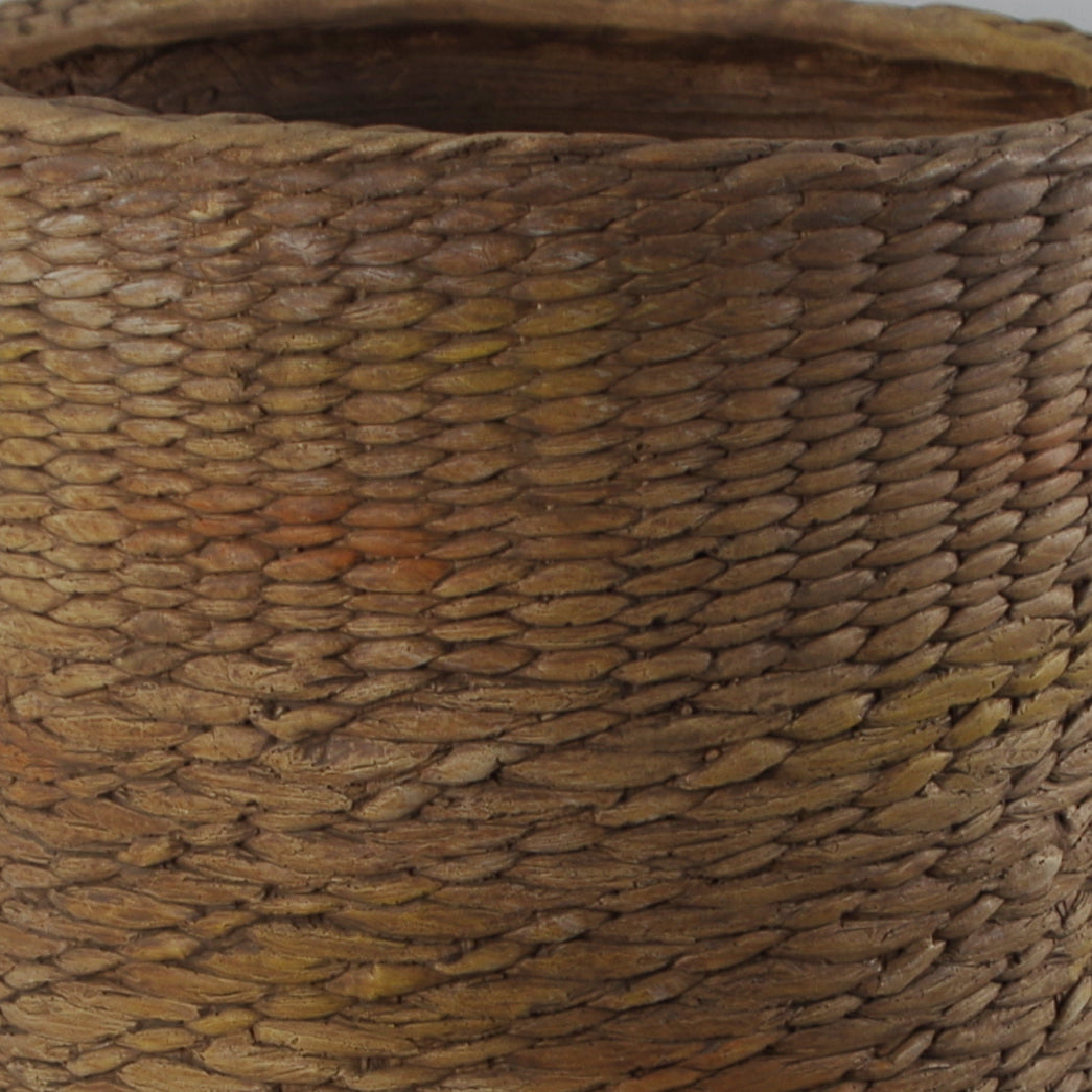 54cm x 30cm Rattan Effect Composite Large Planter – image 9