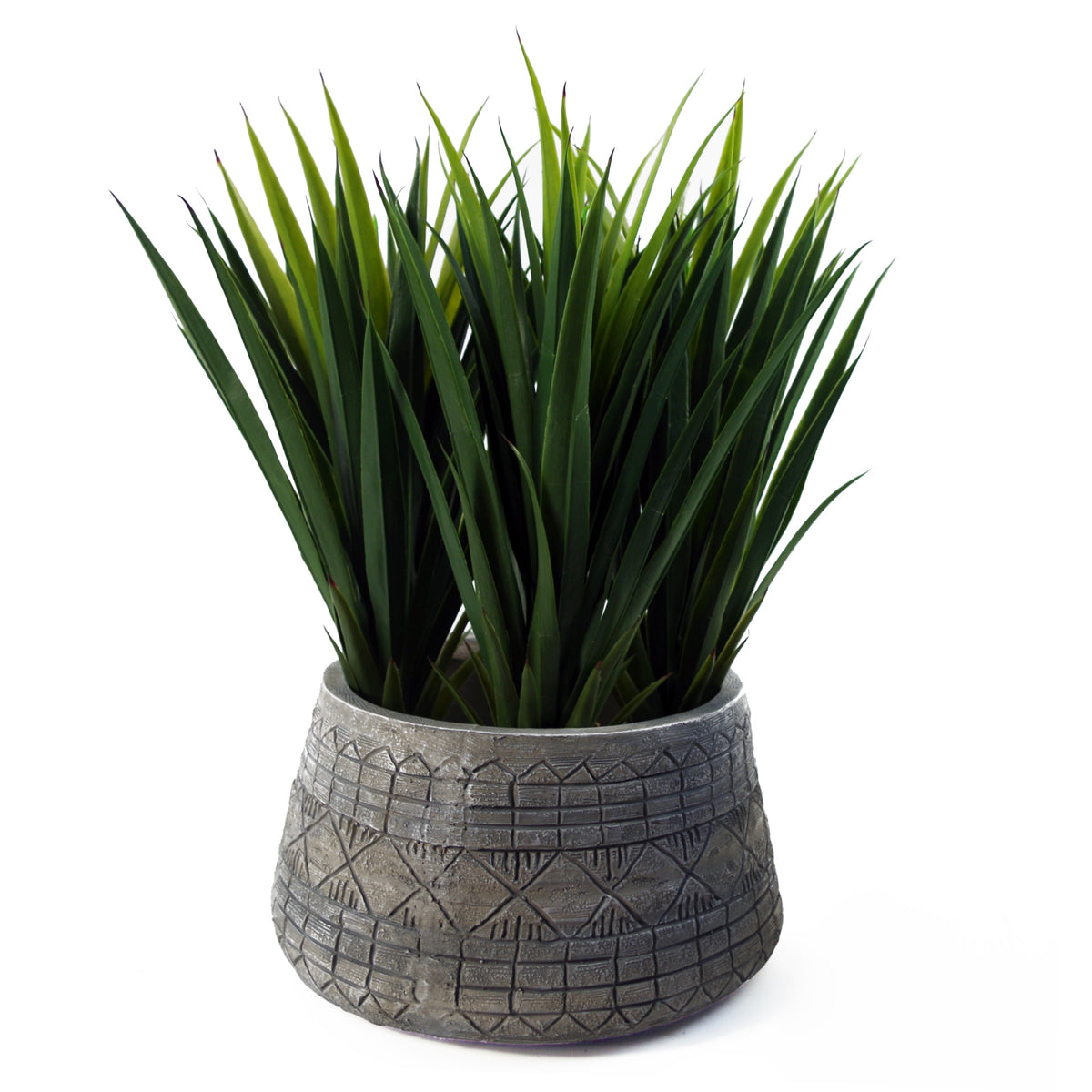 22cm x 37cm Large Grey Gliese Embossed Planter – image 8