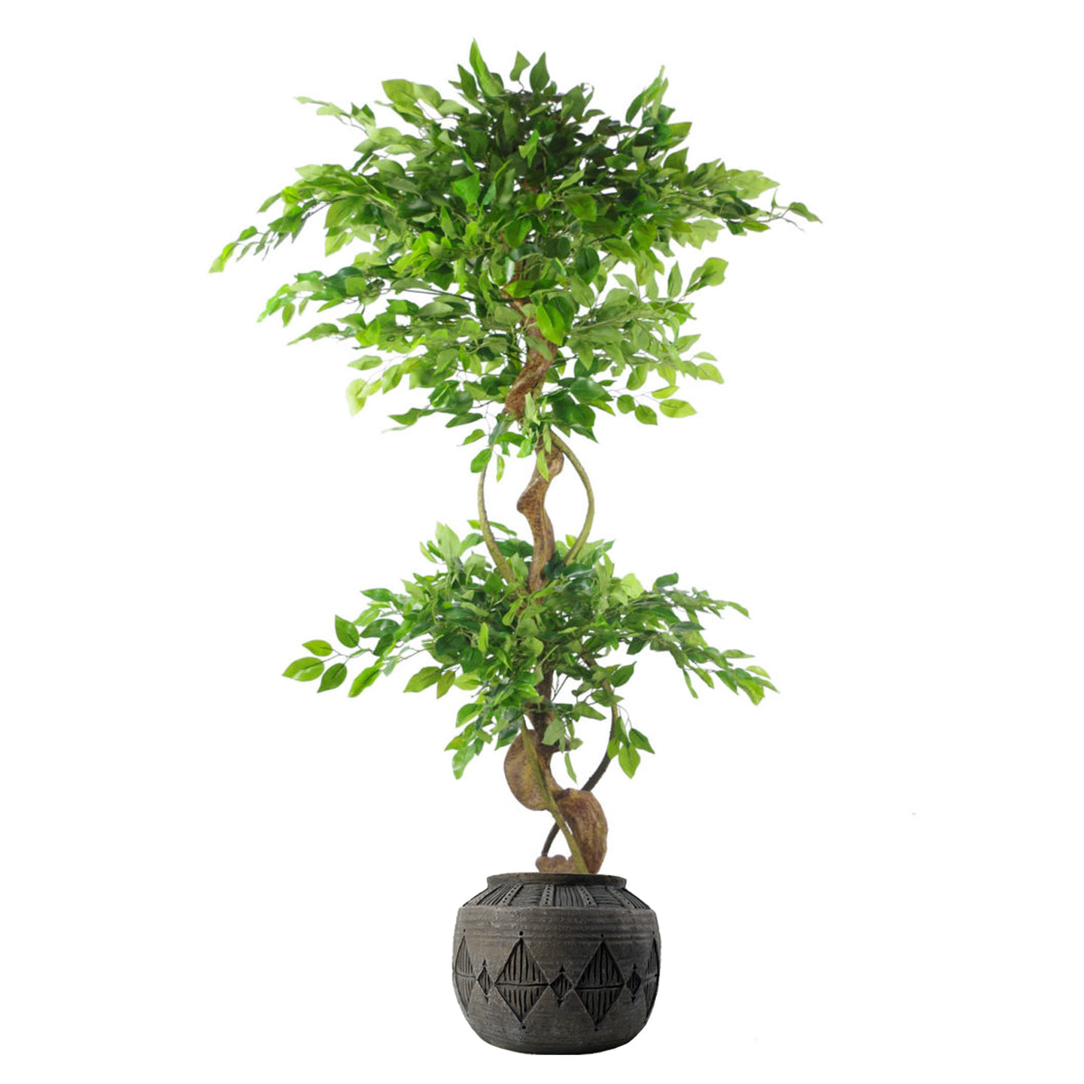 26cm x 36cm Large Grey Gliese Diamond Planter – image 2