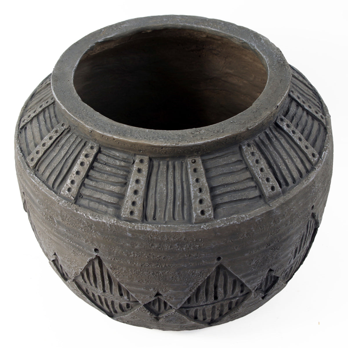 26cm x 36cm Large Grey Gliese Diamond Planter – image 4