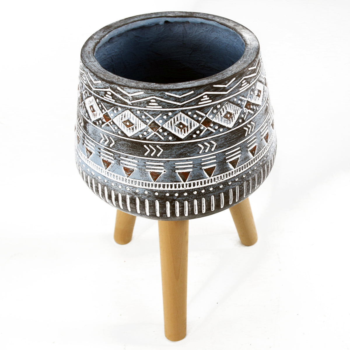 44cm x 26cm Aztec Blue Composite Large Planter – image 4