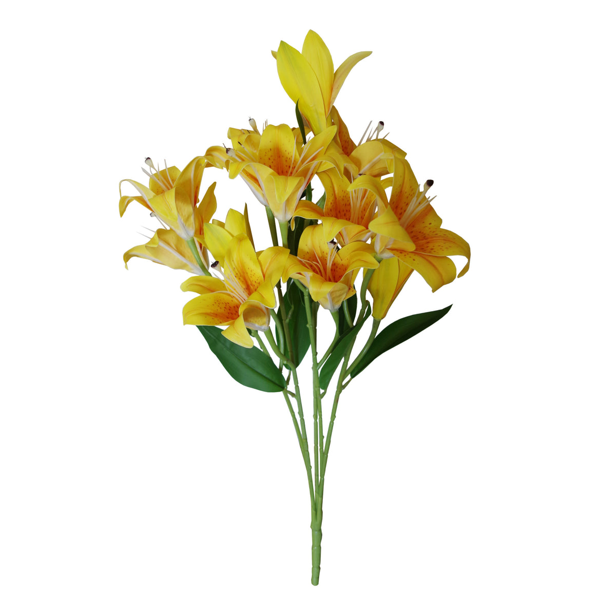 60cm Artificial Lily Stem Yellow – image 3