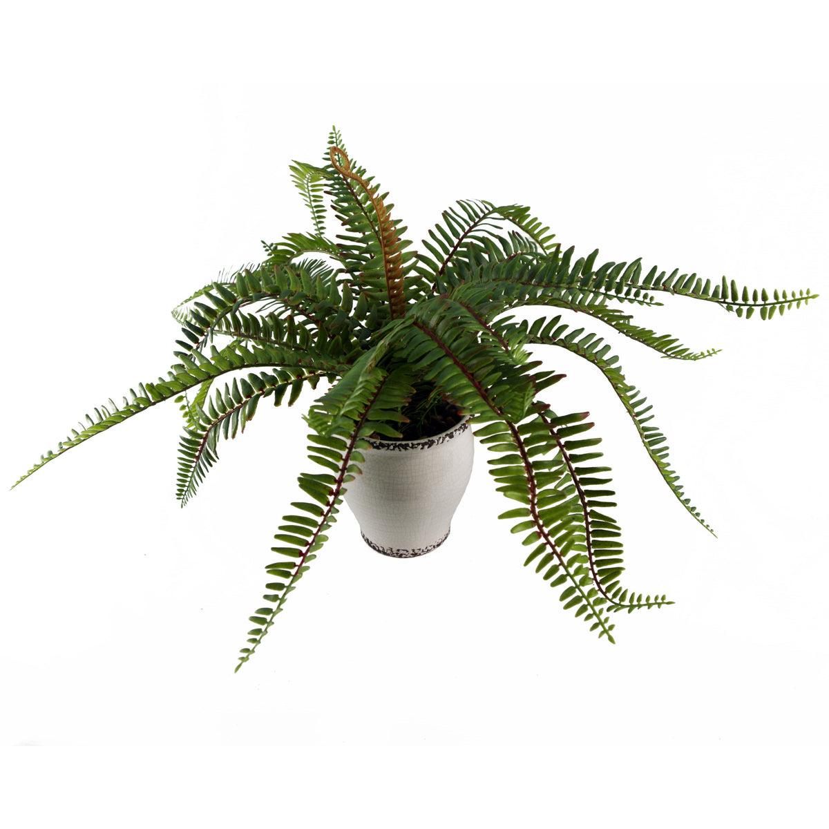 40cm Artificial Fern Bush in Decorative Planter – image 7
