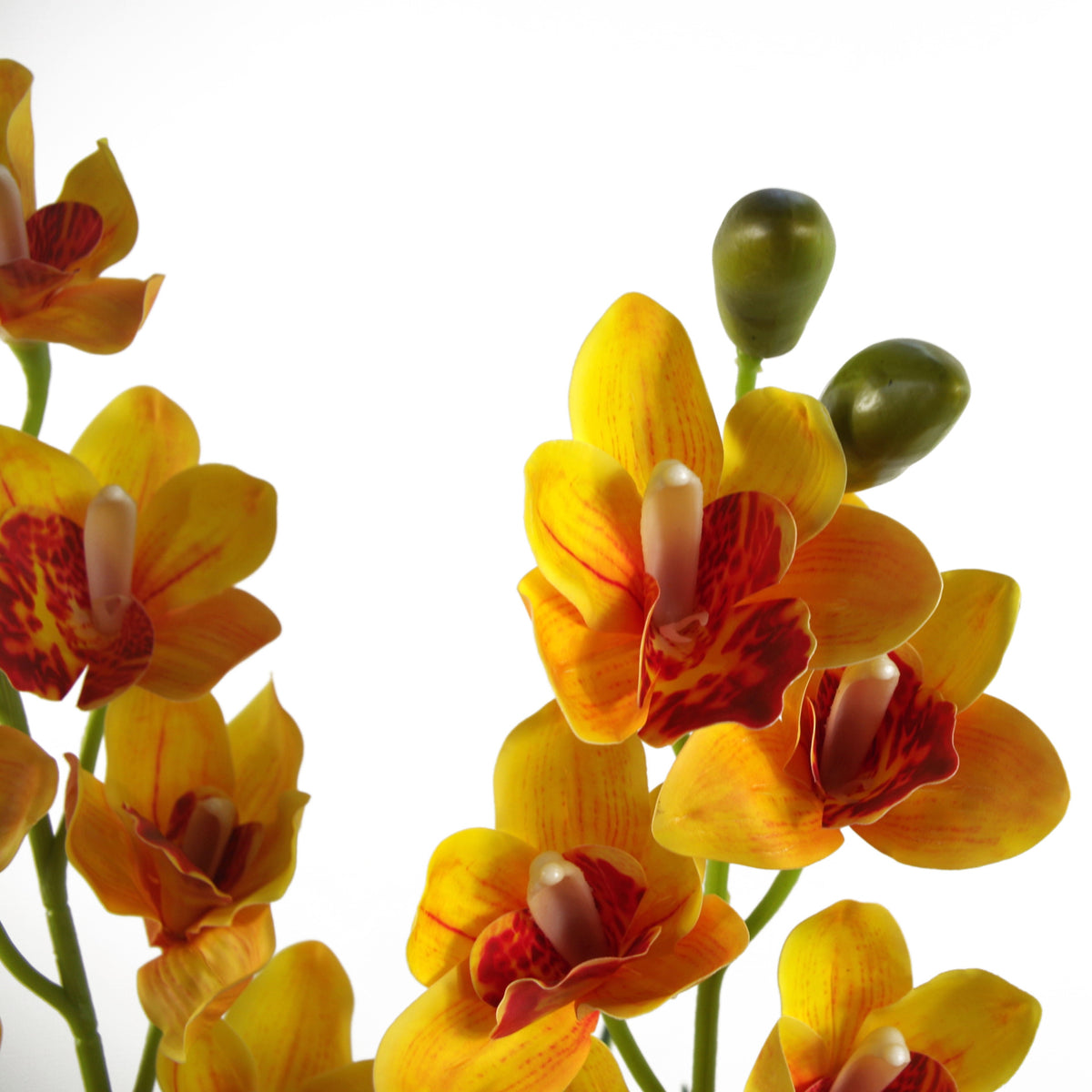 90cm Artificial Cymbidium Orchid Plant - Extra Large - Yellow Flowers – image 2