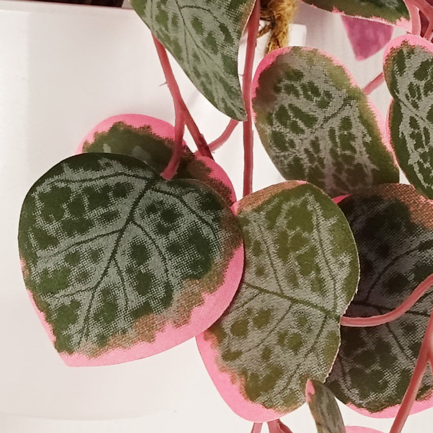 90cm Artificial Potted Hanging Trailing Plant - String of Hearts – image 2