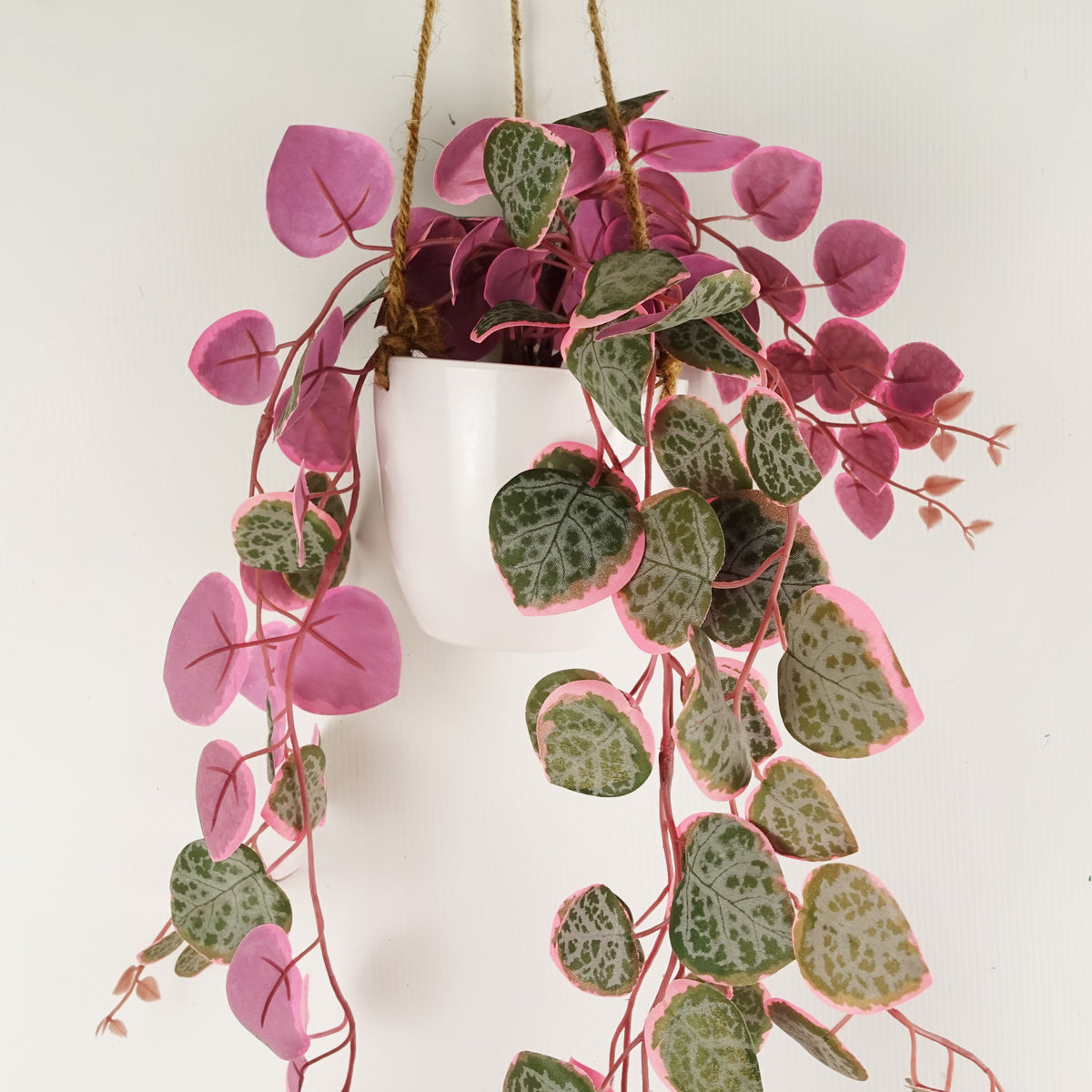 90cm Artificial Potted Hanging Trailing Plant - String of Hearts – image 4