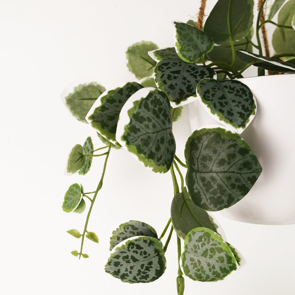 90cm Artificial Potted Hanging Trailing Plant - String of Hearts – image 6