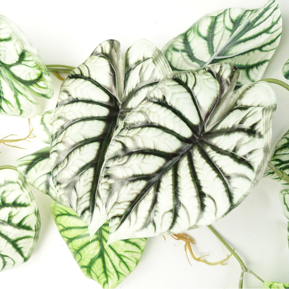 120cm Artificial Hanging Trailing Plant Alocasia Dragon Scale – image 2