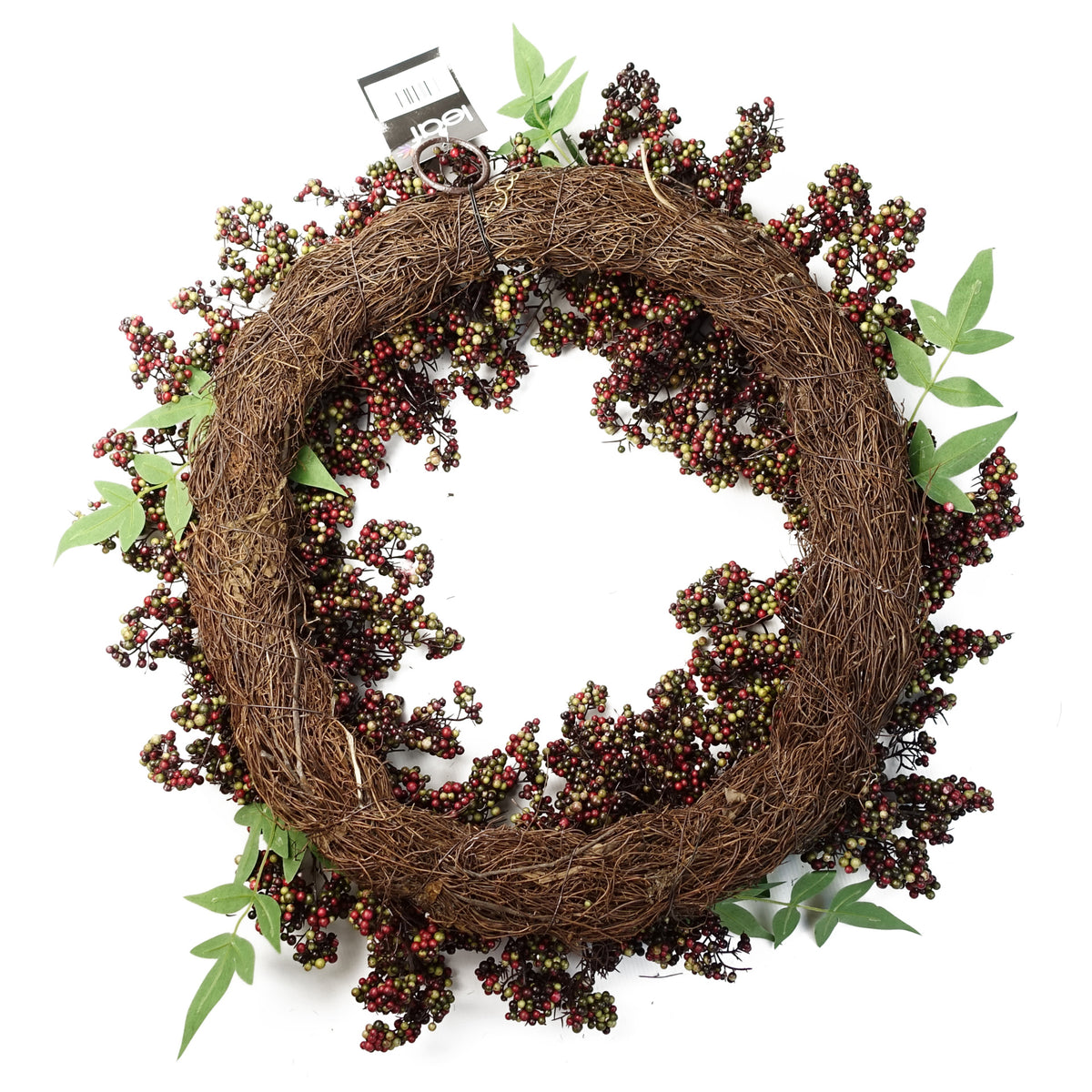 55cm Artificial Hanging Black Berry Wreath – image 4