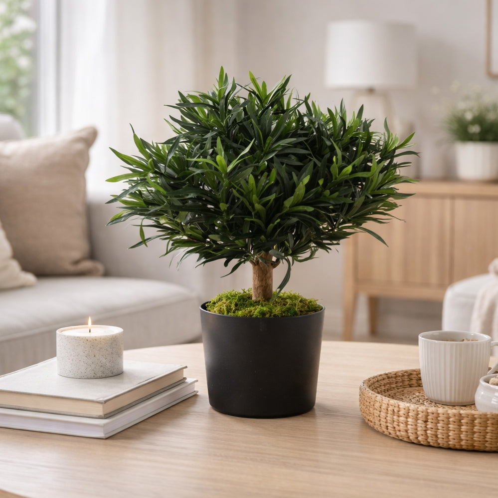 40cm Podocarpus Bush Artificial Plant – image 2