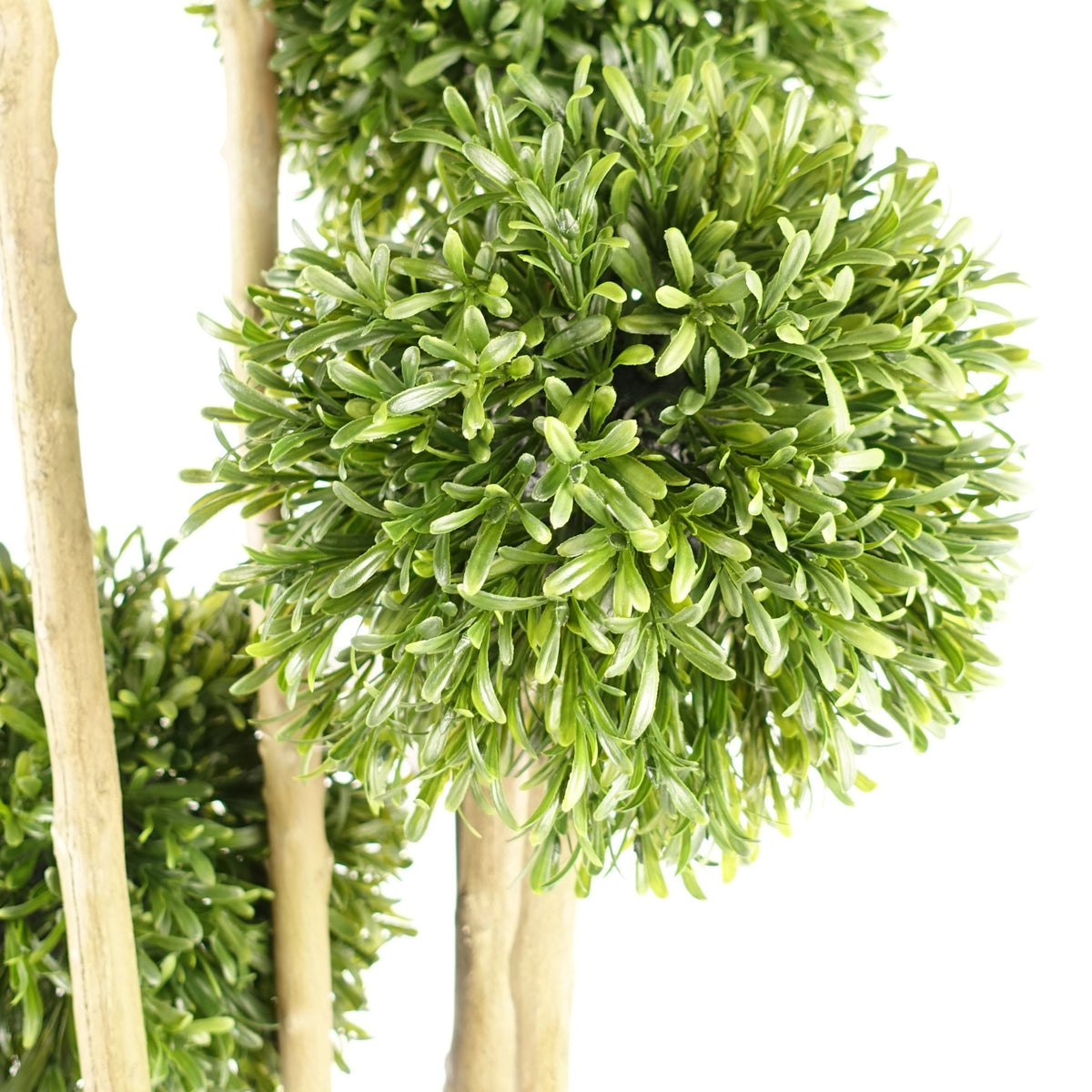 120cm UV Resistant Artificial Balls Topiary - 480 Leaves - Natural Trunk – image 6