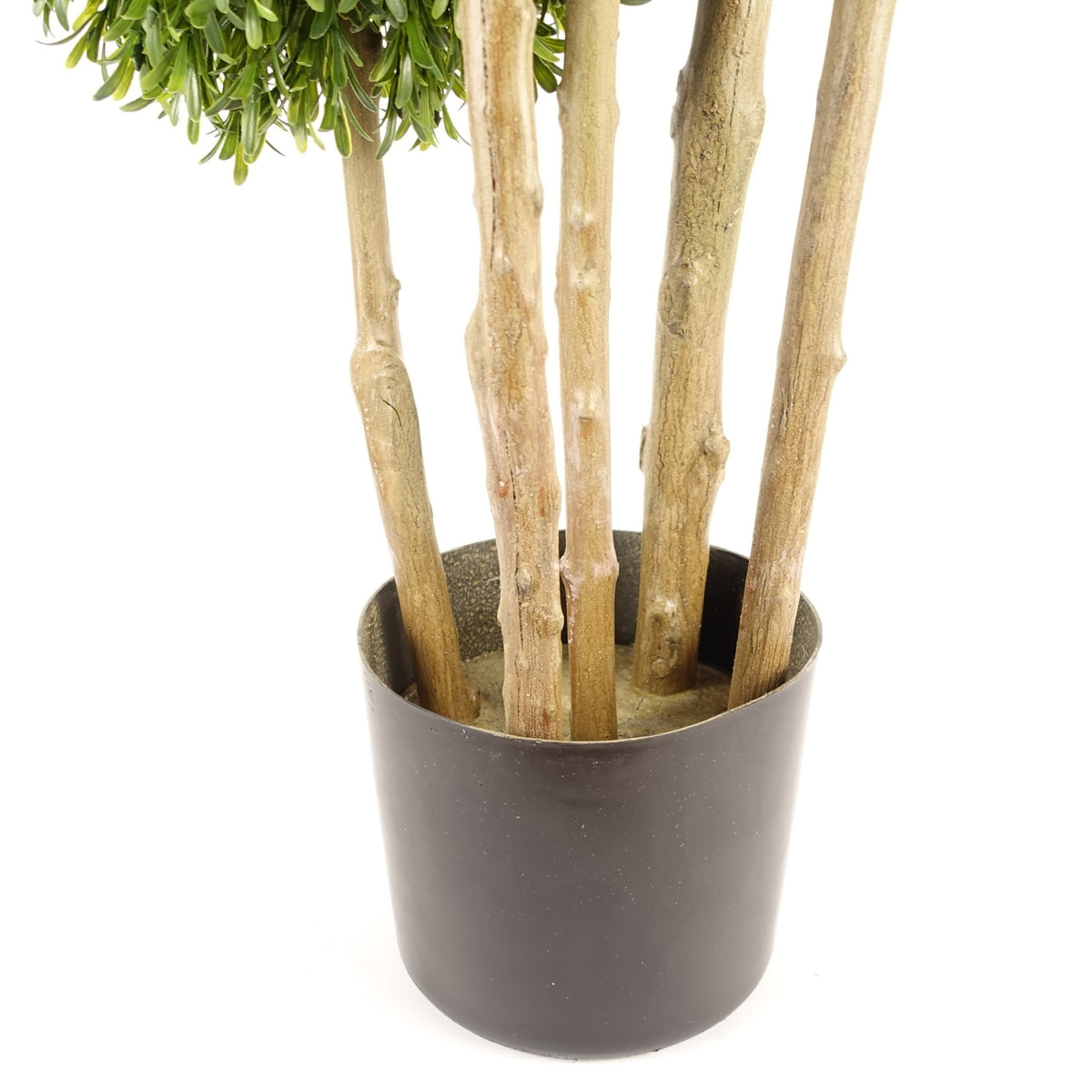 120cm UV Resistant Artificial Balls Topiary - 480 Leaves - Natural Trunk – image 4