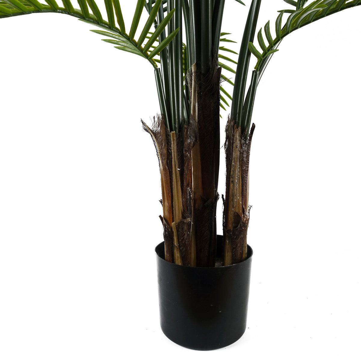 125cm UV Resistant Artificial Raphis Palm Tree with Natural Trunk – image 3
