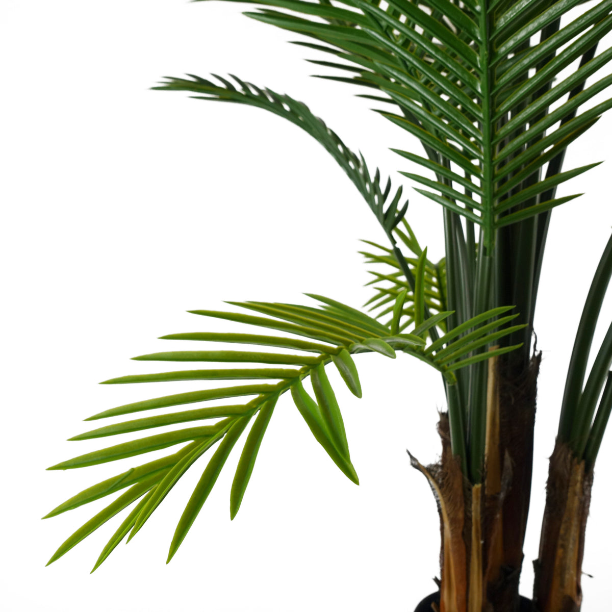 125cm UV Resistant Artificial Raphis Palm Tree with Natural Trunk – image 4