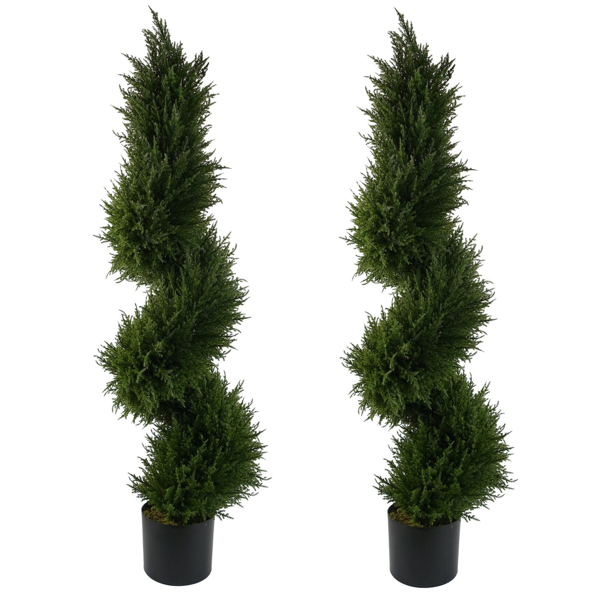 120cm Spiral Cypress Tree Artificial Topiary – image 3