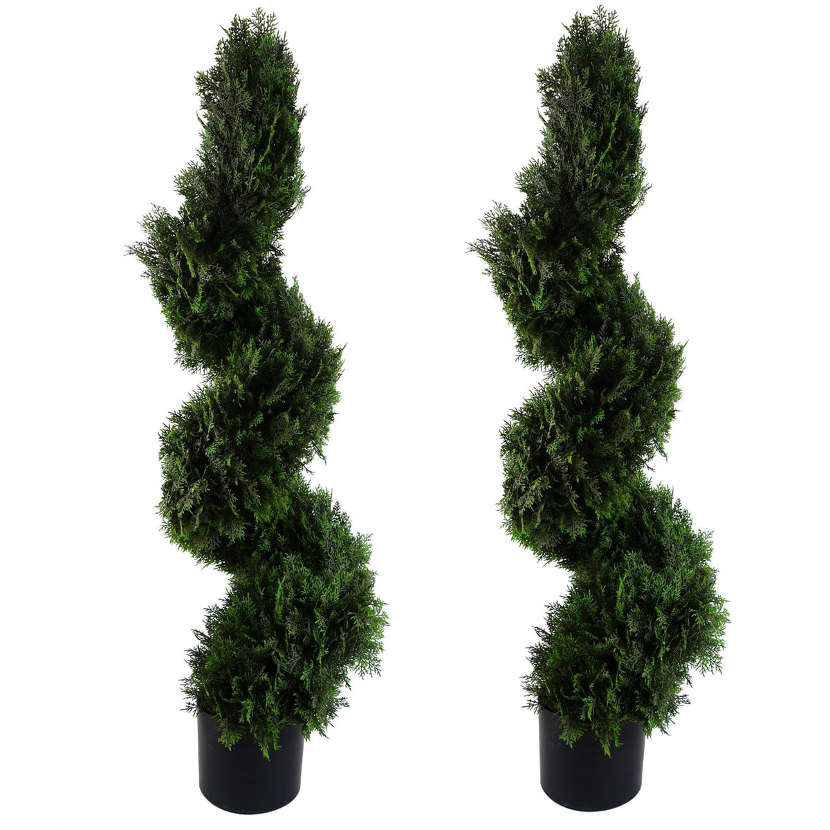 120cm Spiral Cedar Tree Artificial Topiary – image 3