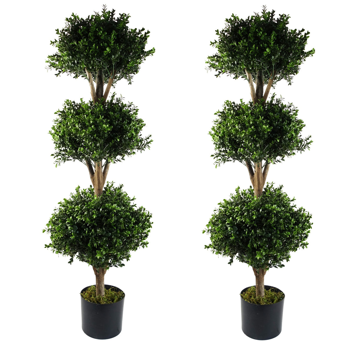 120cm Buxus Triple Ball Artificial Tree UV Resistant Outdoor Topiary – image 5