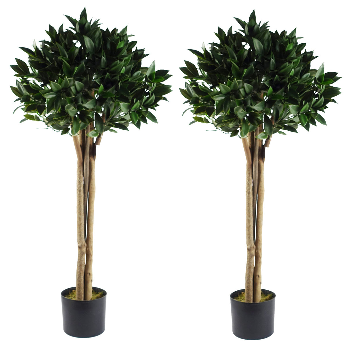 120cm Artificial Bay Tree Laurel UV Resistant Outdoor Topiary – image 4
