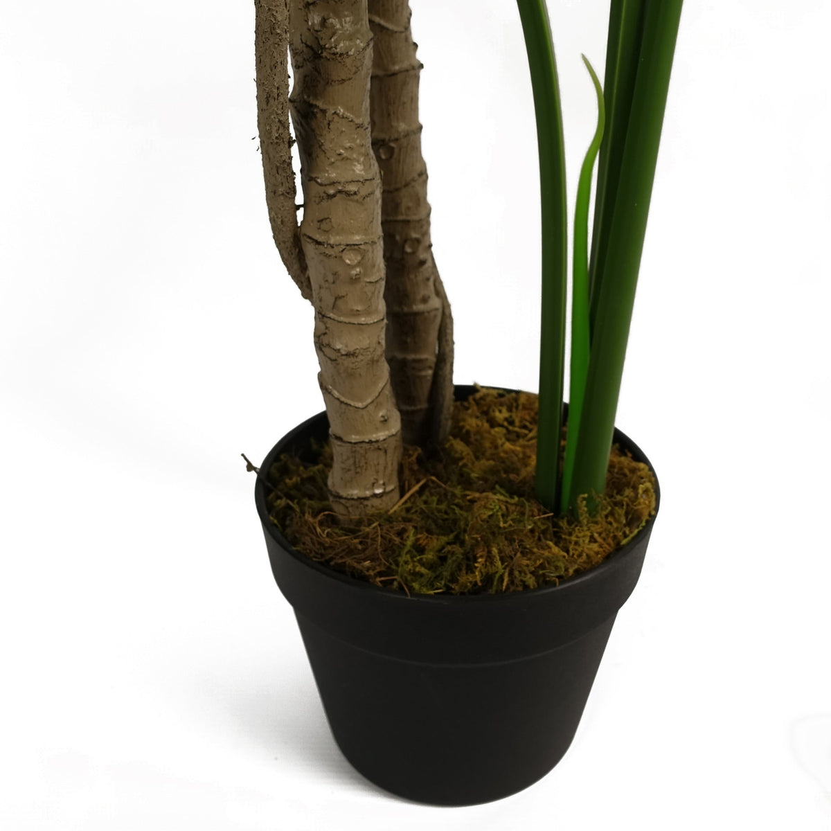 150cm (5ft) Luxury Artificial Monstera Plant Black Pot – image 14