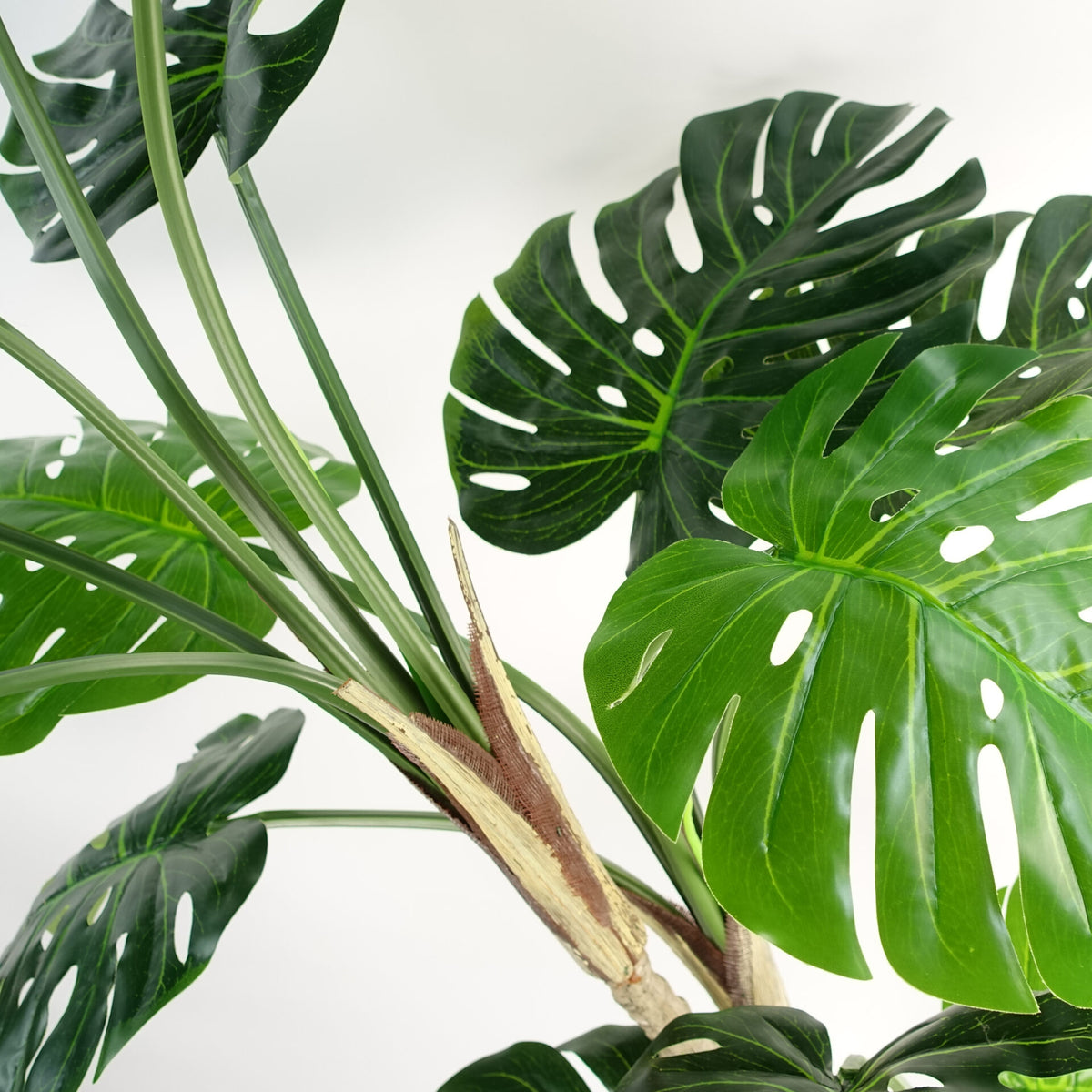 150cm (5ft) Luxury Artificial Monstera Plant Black Pot – image 7