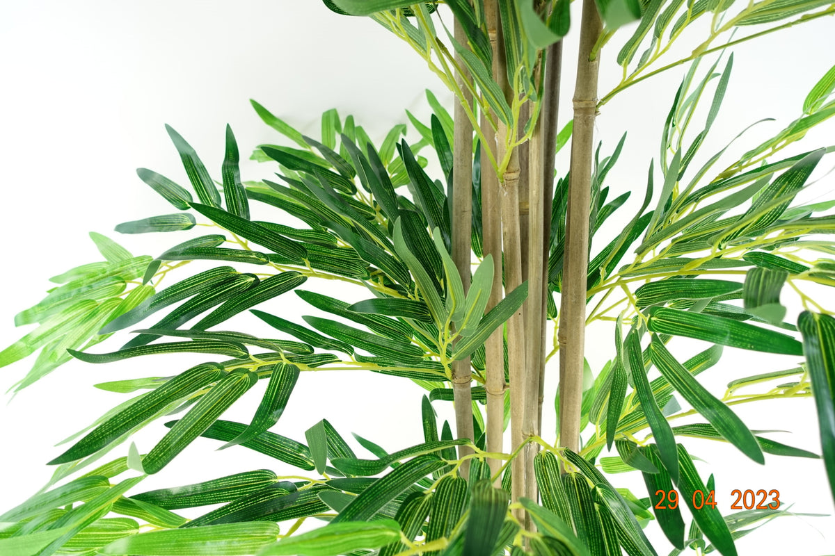 180cm (6ft) Artificial Bamboo Plants Trees - Natural Green XL – image 3