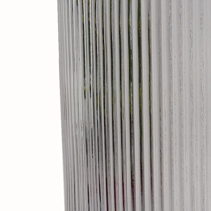 31cm Clear Ridged Glass Vase – image 5