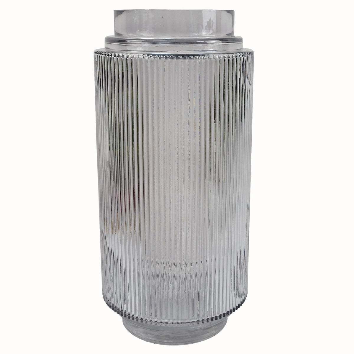 65cm Artificial Mixed Wild Orchid and Ferns Glass Vase – image 6