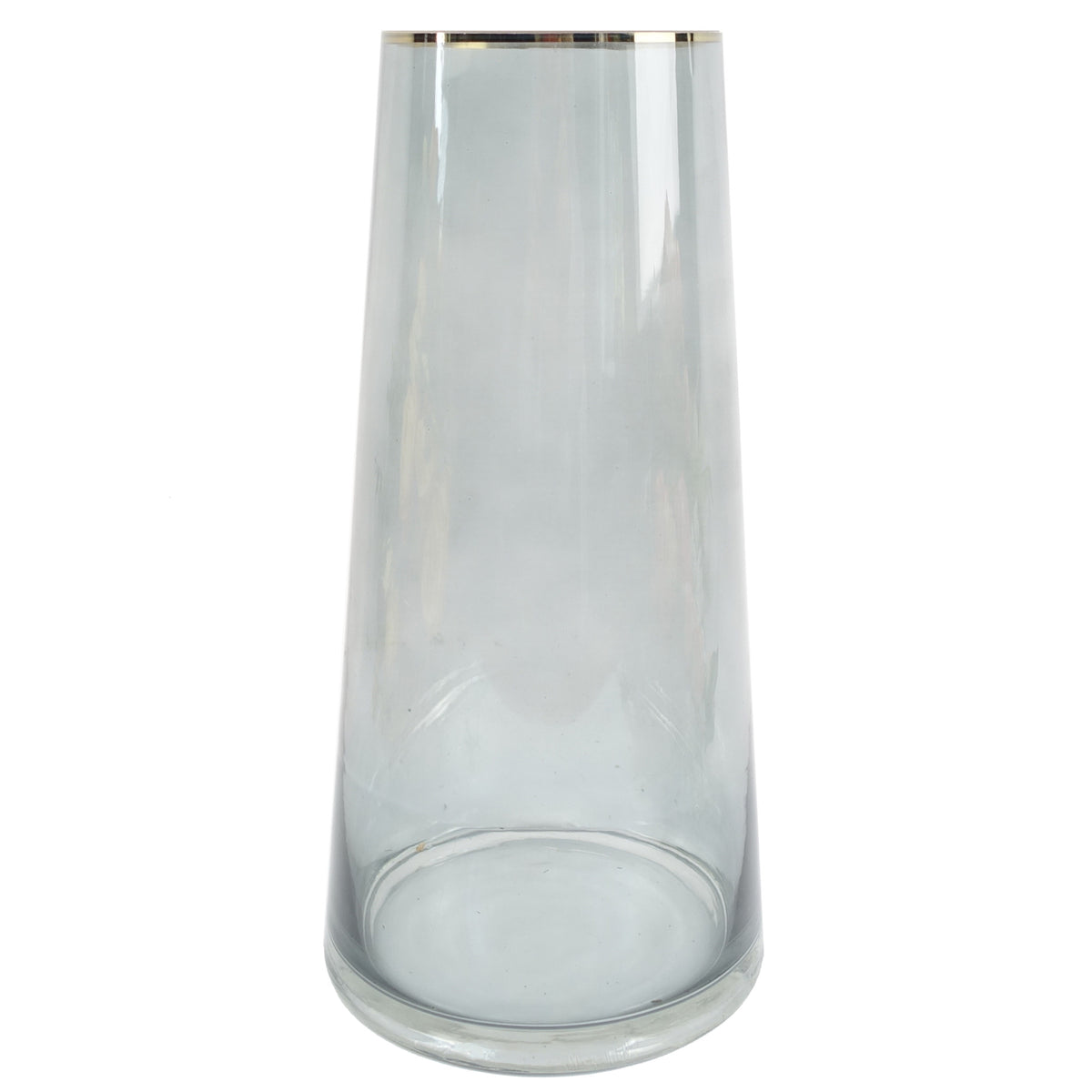 60cm Artificial Berry Delphinium Cream Flower Mix Glass Vase – image 4