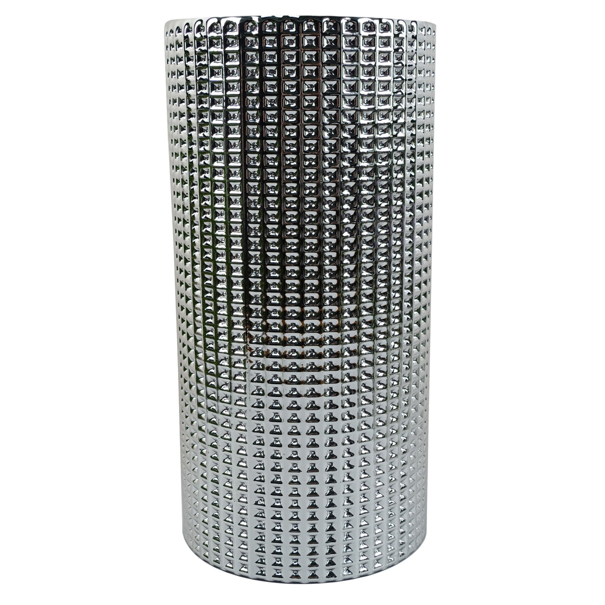 30cm Silver Dot Glass Vase – image 3