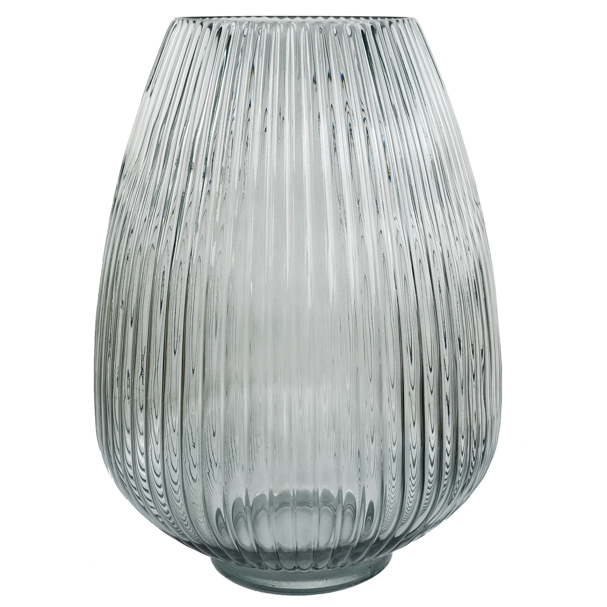 50cm Grey Glass Vase Artificial Chrysanthemums – image 4