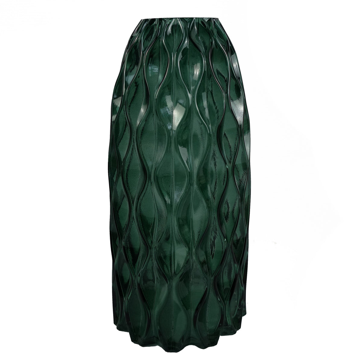 80cm Artificial Purple Larkspur and Berries Glass Vase – image 5