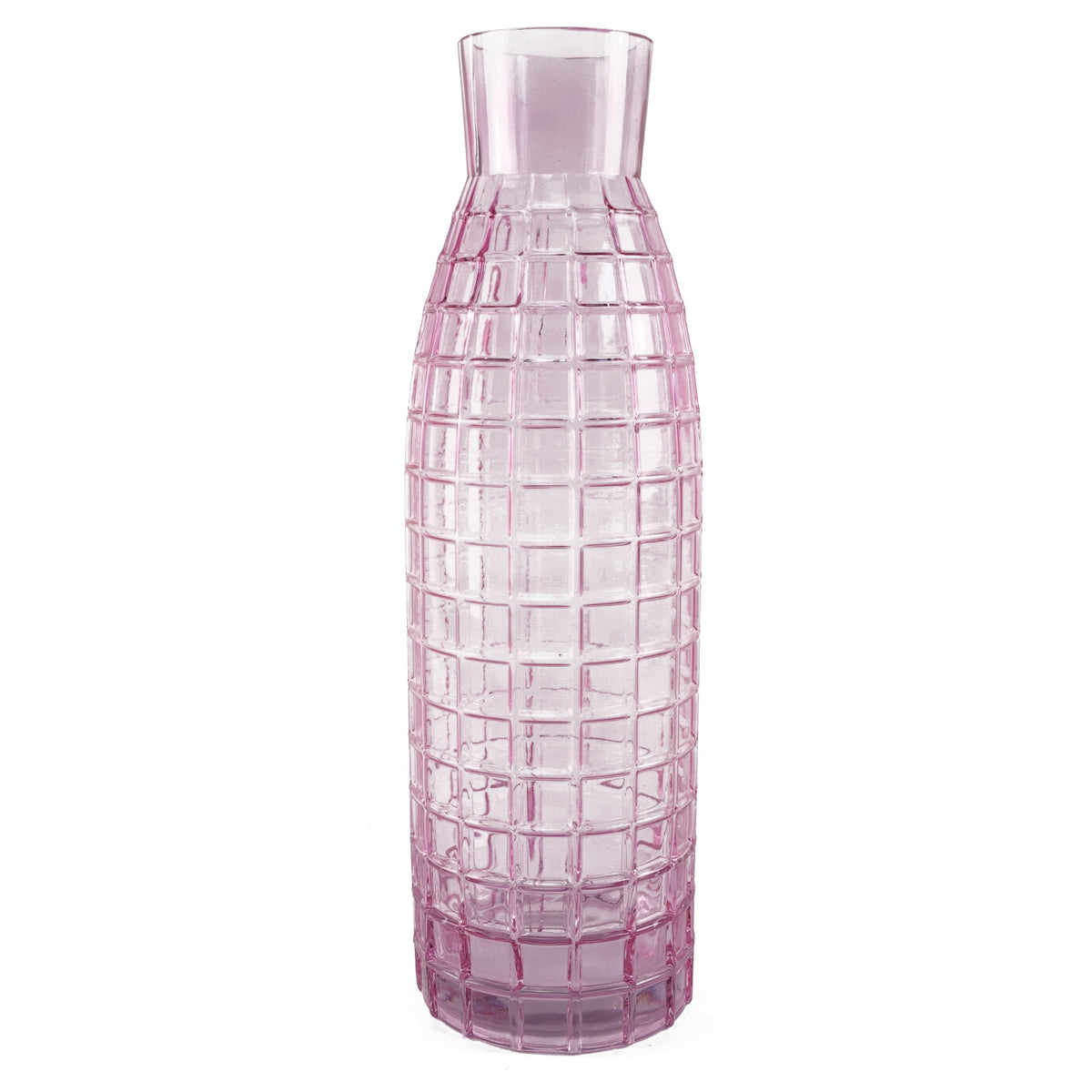 100cm Artificial Pink Lily and Fern Display Glass Vase – image 4