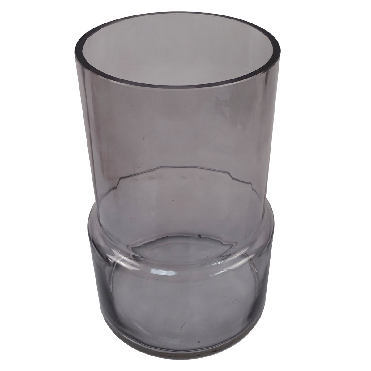26cm Grey Smoke Glass Vase – image 4