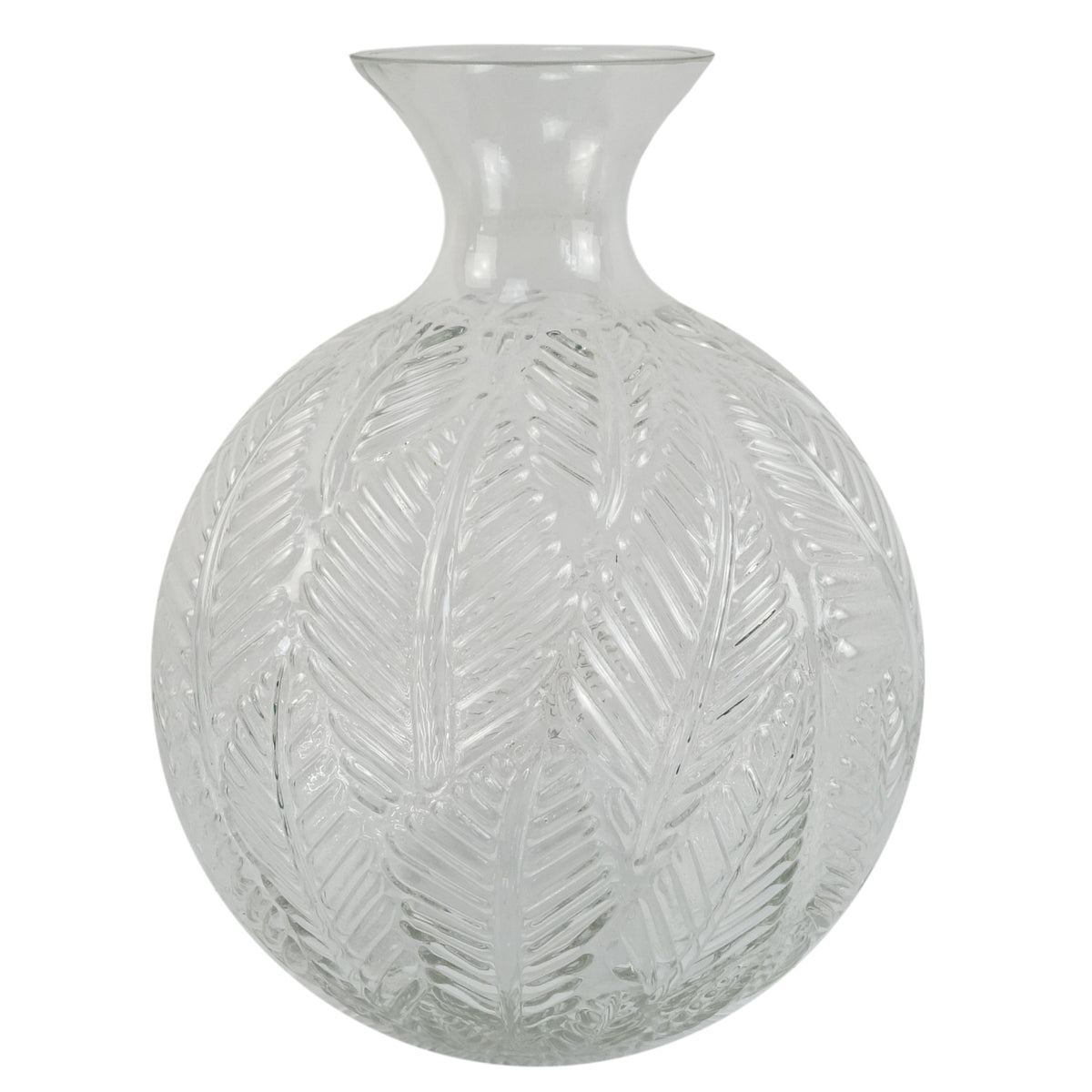 65cm Tropical Artificial Orchid Display with Glass Ball Vase – image 4