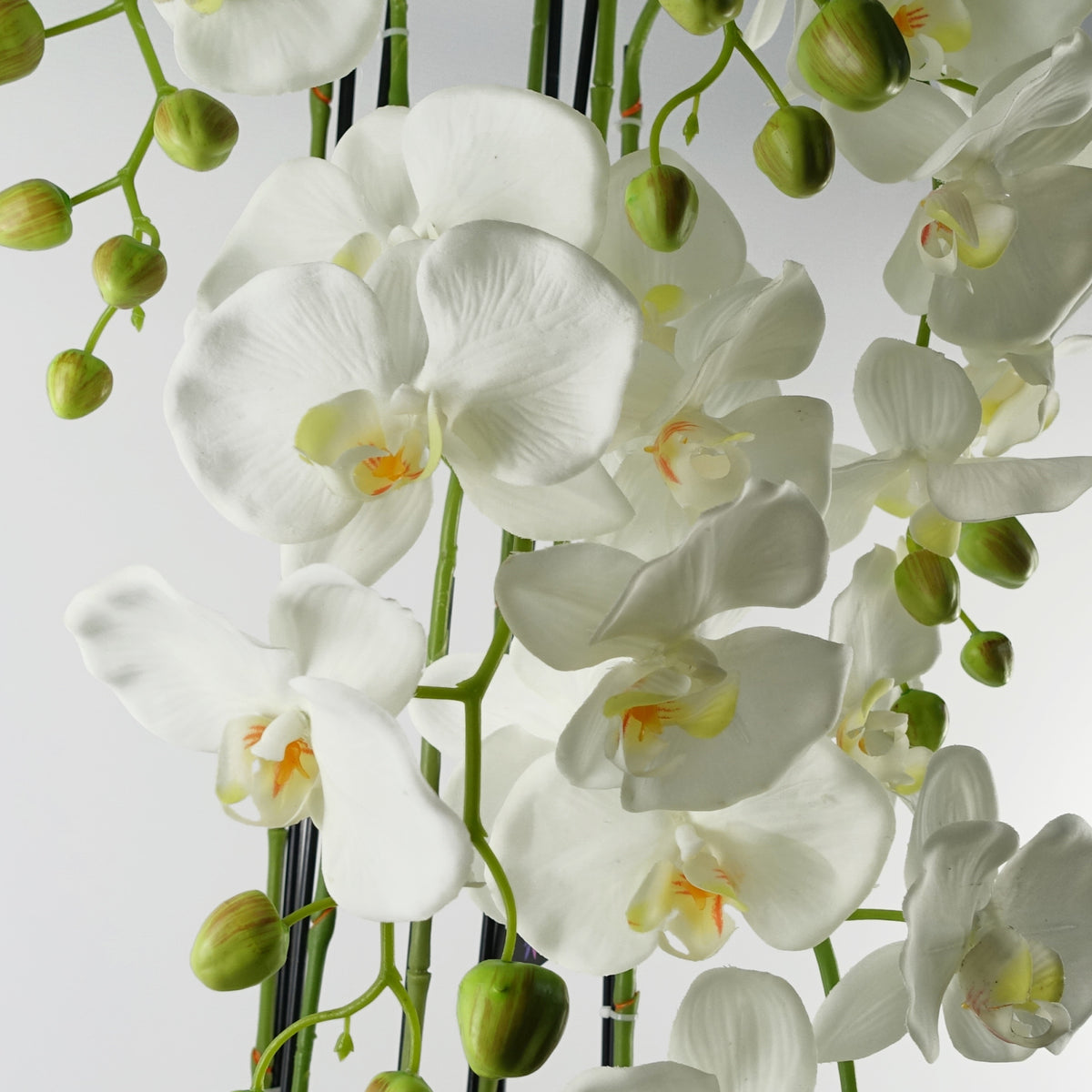 110cm Large White Orchid Plant - Artificial - 41 REAL TOUCH flowers – image 3