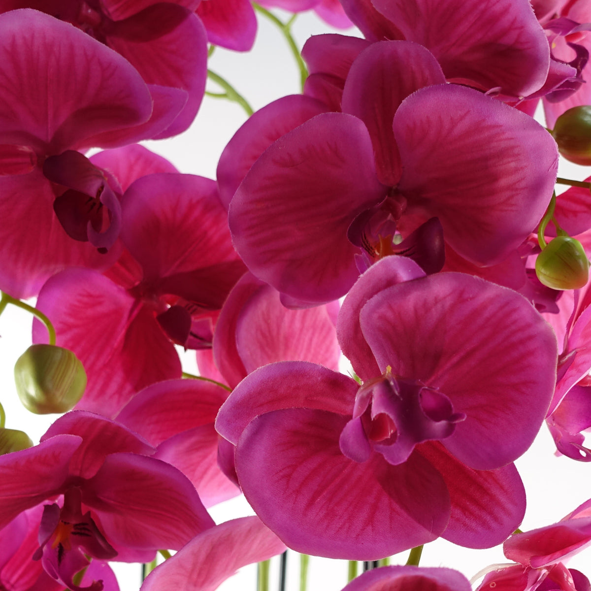 110cm Large Pink Orchid Plant - Artificial - 41 REAL TOUCH flowers – image 3