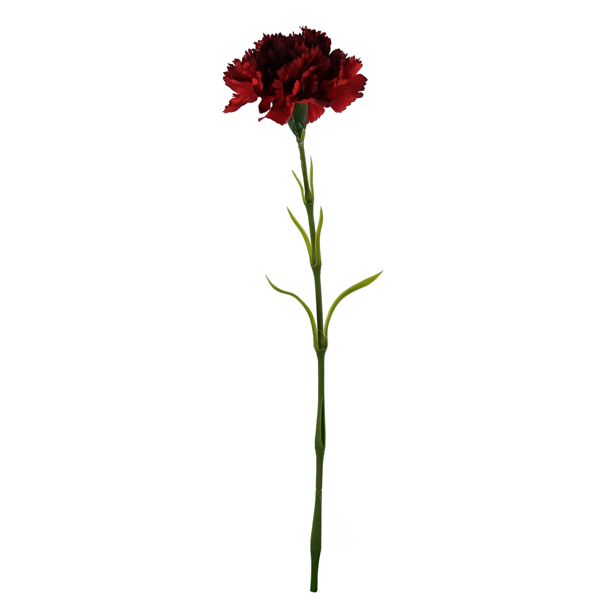 65cm Artificial Red Carnations Glass Ball Vase – image 2
