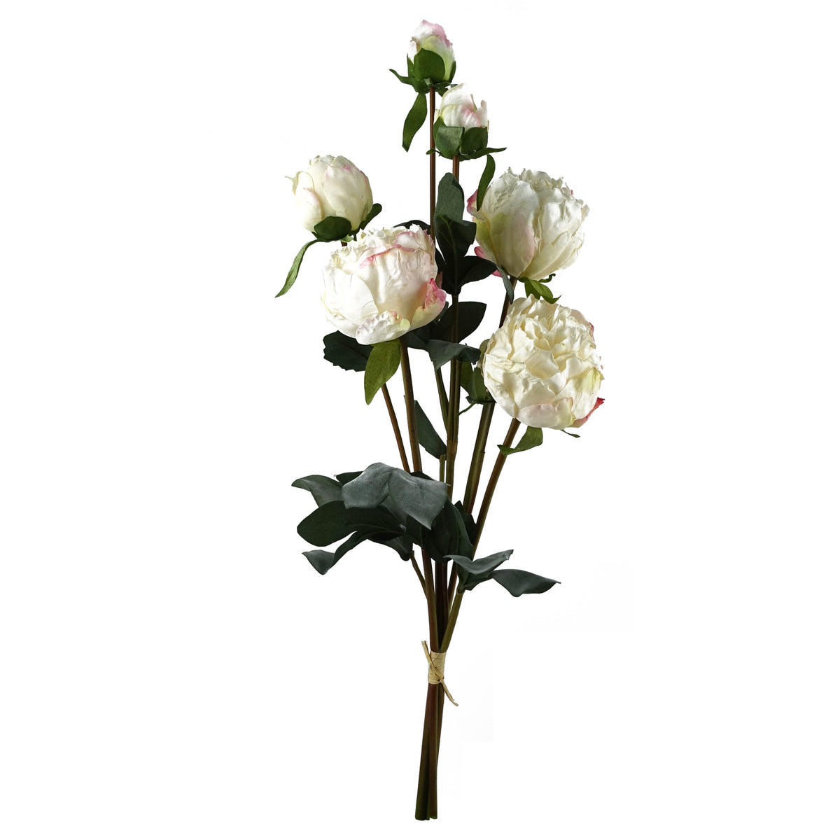 55cm Peony Artificial Flower Stems - 4 flowers 3 buds – image 8