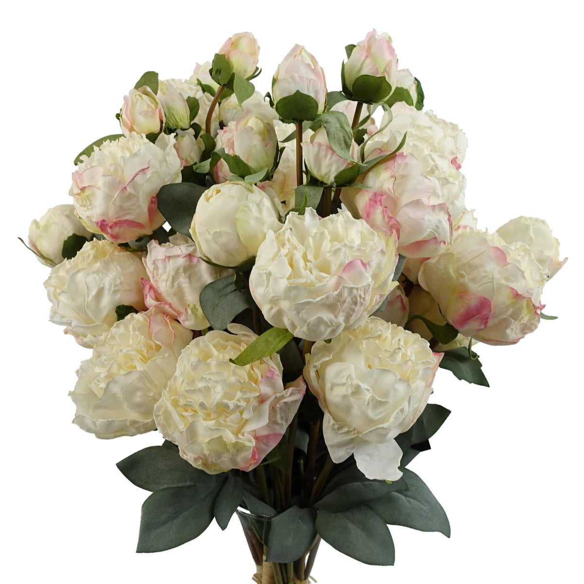 55cm Peony Artificial Flower Stems - 4 flowers 3 buds – image 2